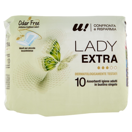 10 Assorbenti Lady Extra U! Confronta e Risparmia